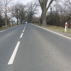jeden z odcinków 20 km nakładki na DK 25i DK 15